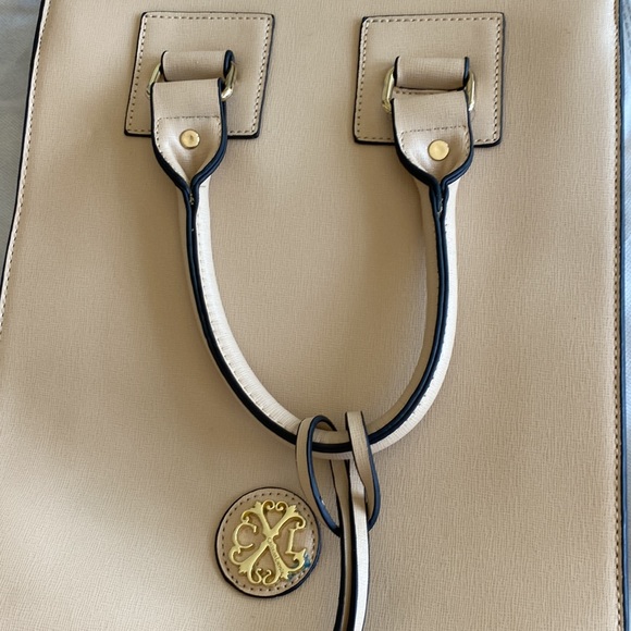 Christian LaCroix tan leather bag tan, vintage - ish never used. - Picture 3 of 8